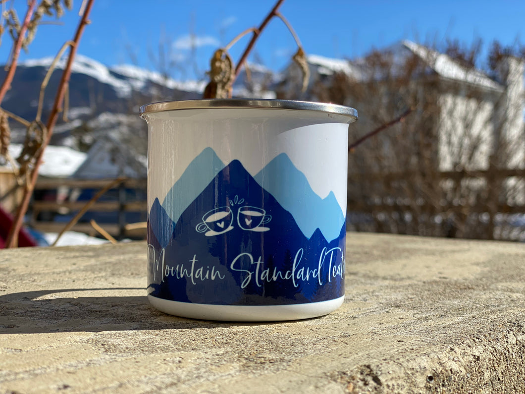 MST: Mountain Standard Teatime Enamel Mug